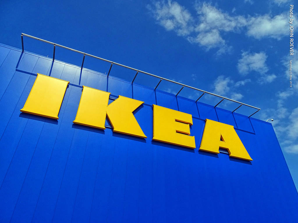 IKEA, yellow, vibrant blue, SD Desktop Wallpaper