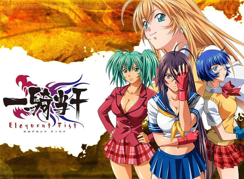 Ikki Tousen, anime girls, school uniforms, SD Desktop Wallpaper
