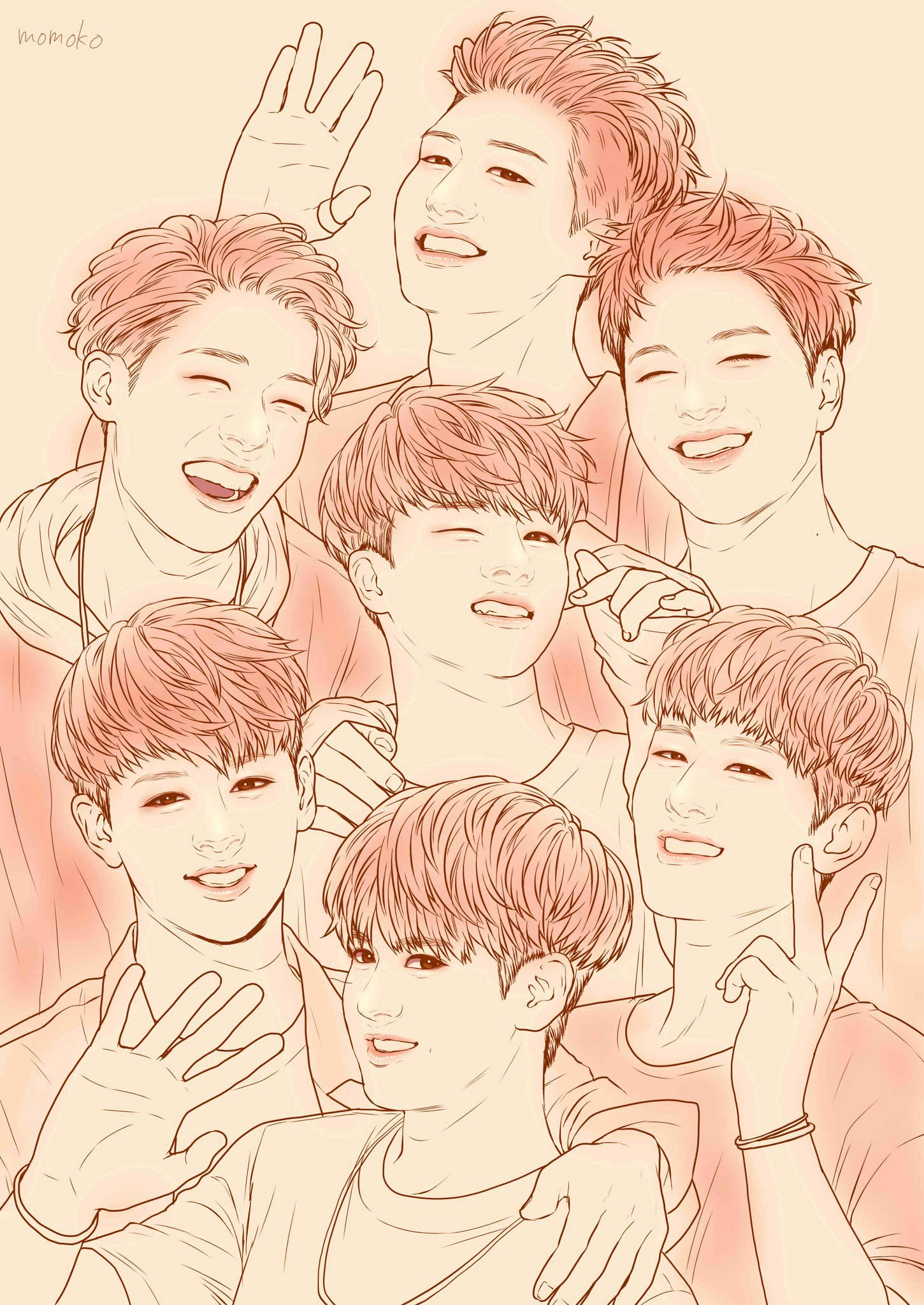 IKon, reddish hair, warm-toned, Full HD Phone Wallpaper