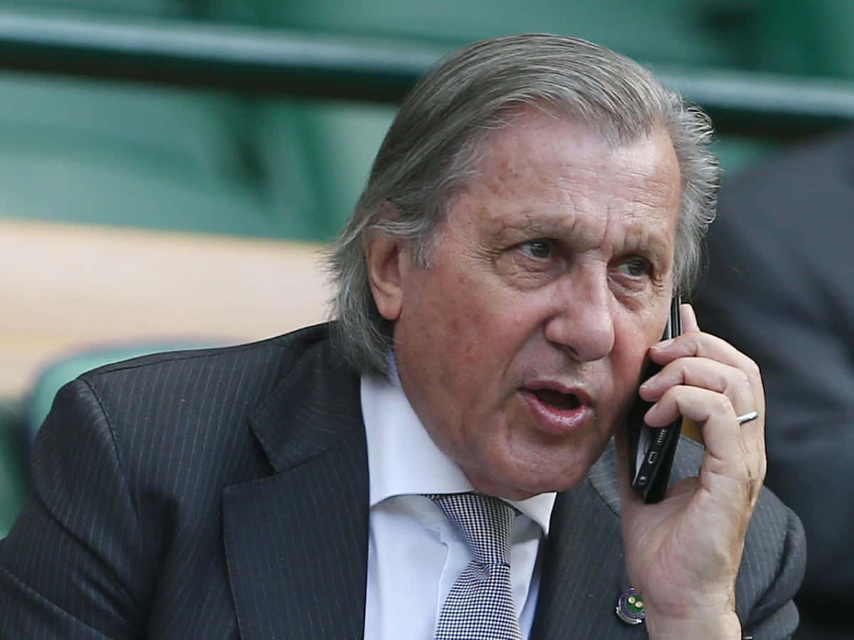 Ilie Năstase, pinstripe suit, black phone, SD Desktop Wallpaper