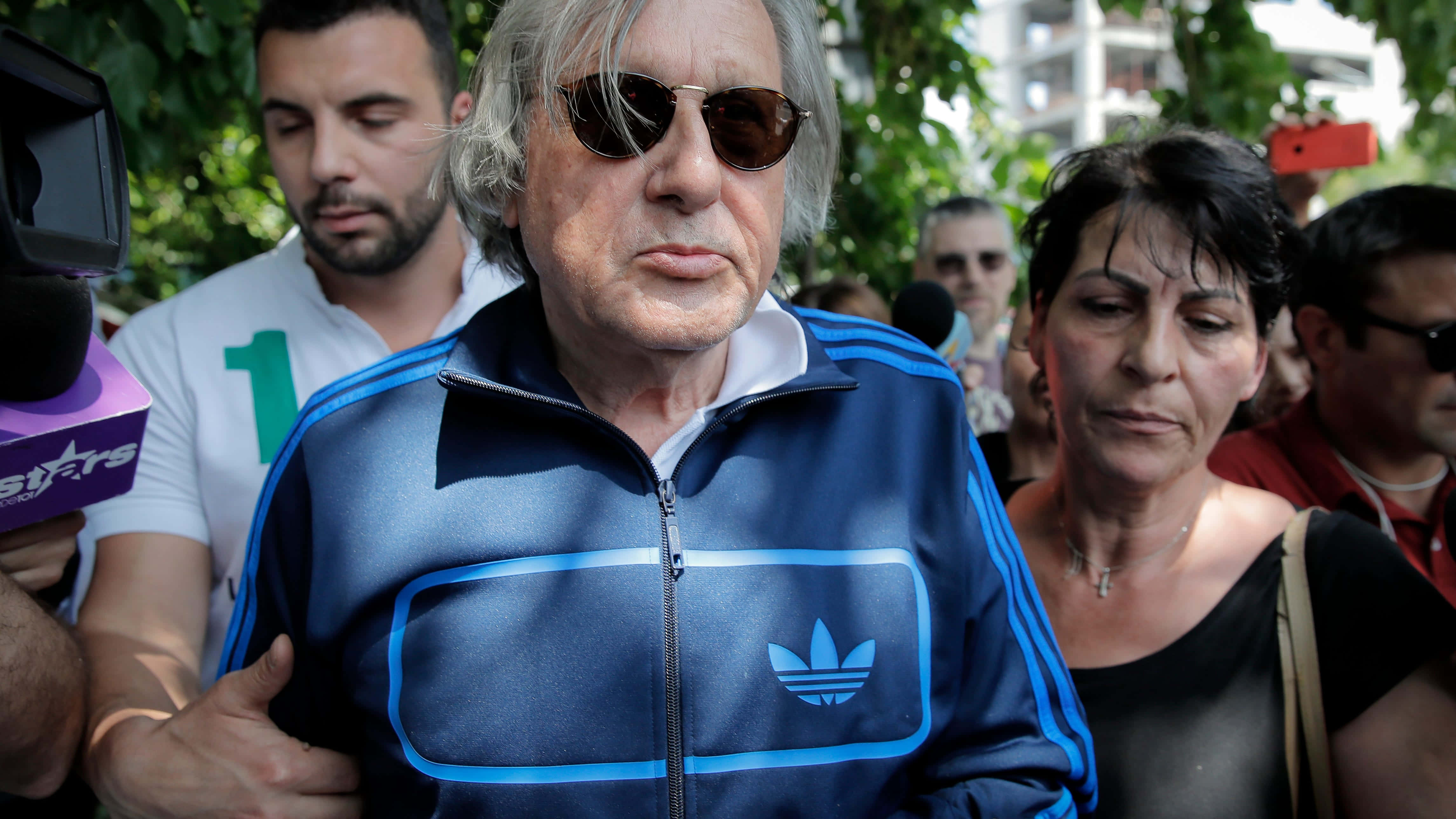 Ilie Năstase, blue Adidas tracksuit, sunglasses, 4K Desktop Wallpaper