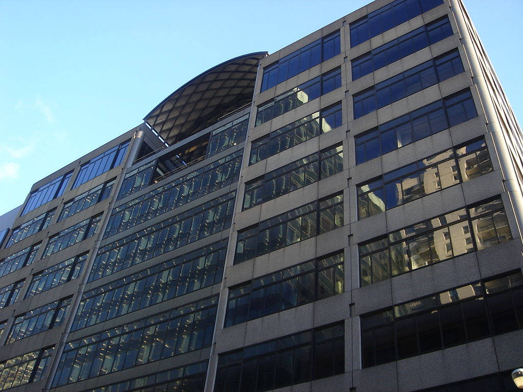 Illinois Institute Of Technology, modern building, glass and concrete, SD Desktop Wallpaper