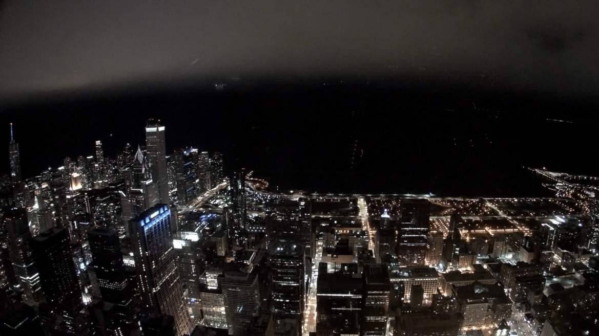 Illinois, cityscape, night, SD Desktop Wallpaper