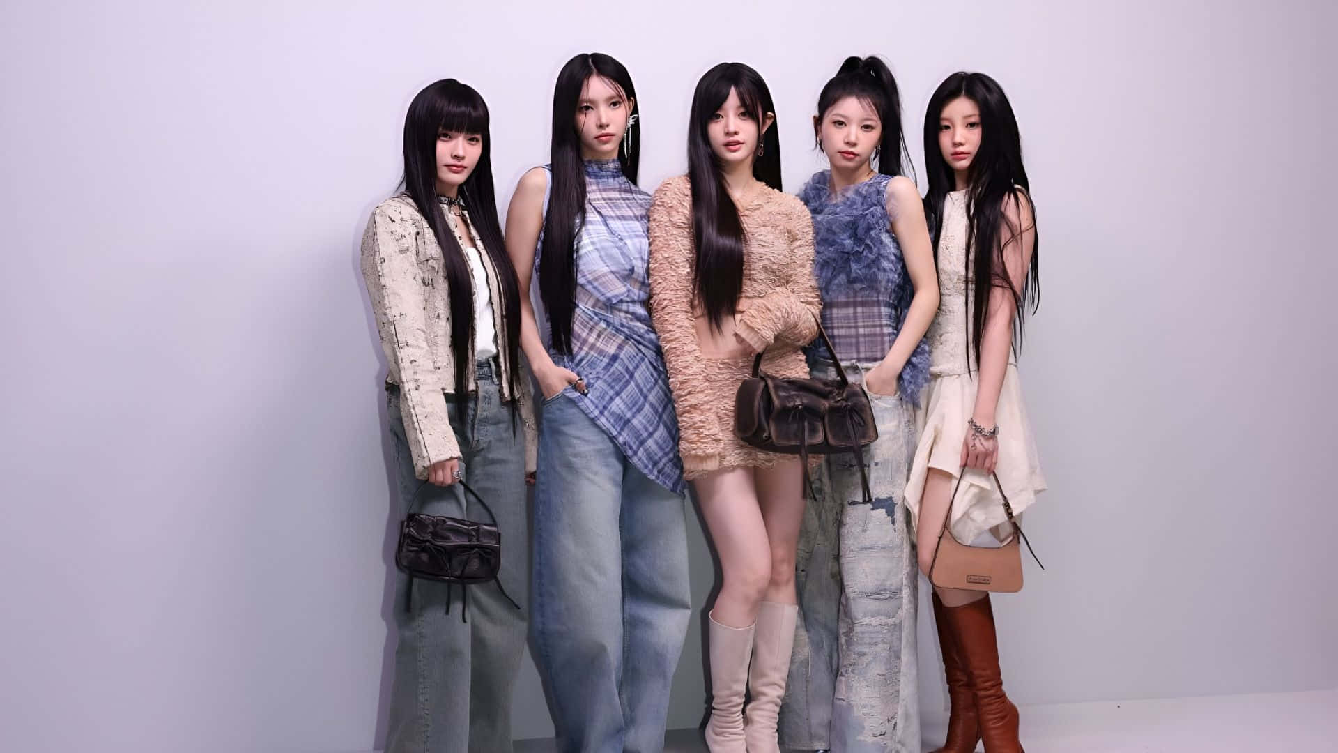 Illit, fashion group, five stylish women, Full HD Desktop Wallpaper