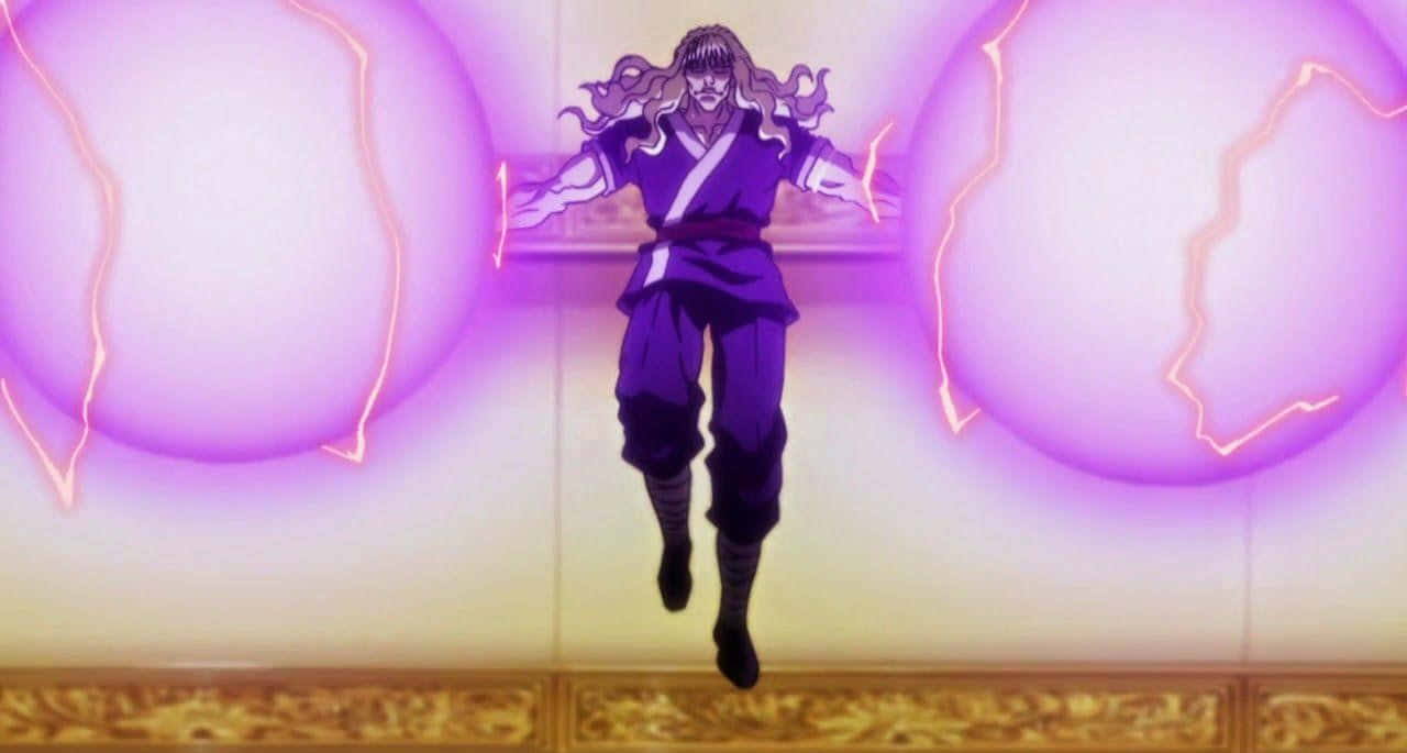 Illumi Zoldyck, signature outfit, glowing purple spheres, HD Desktop Wallpaper