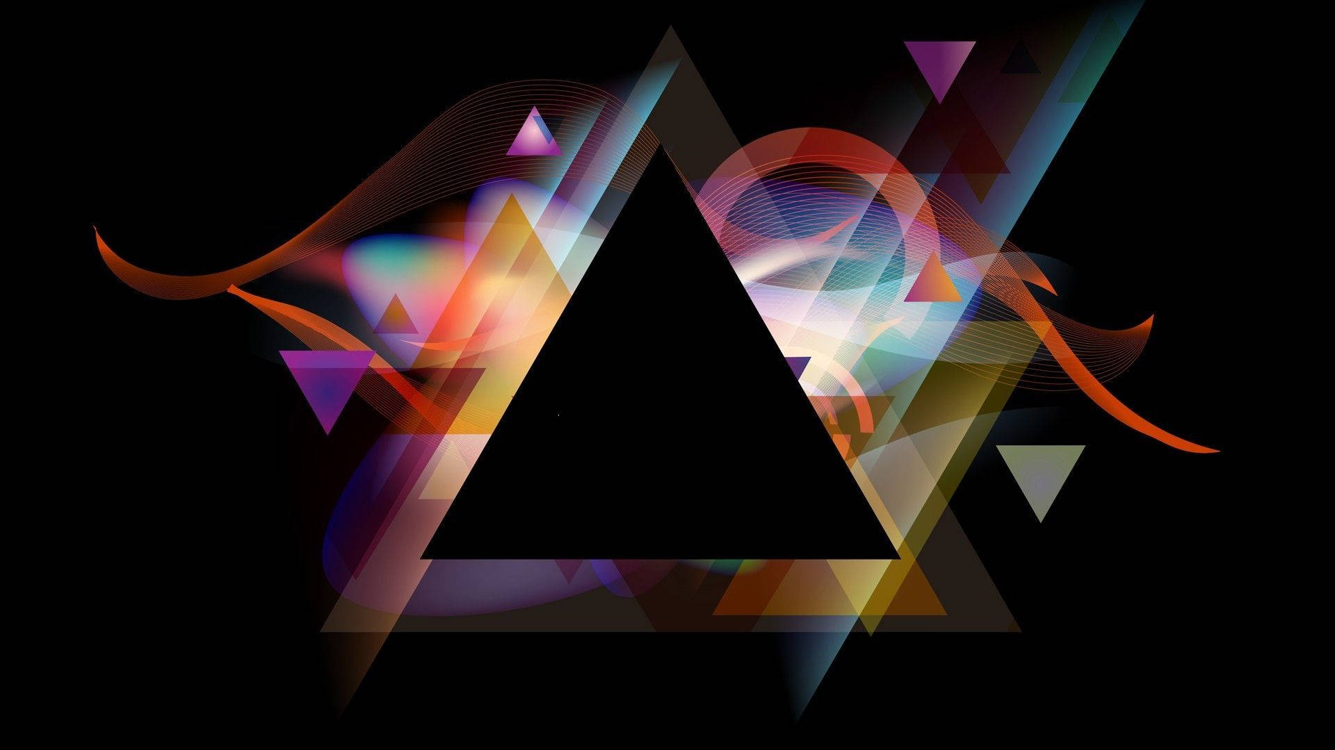 Illuminati, triangle, black triangle, Full HD Desktop Wallpaper