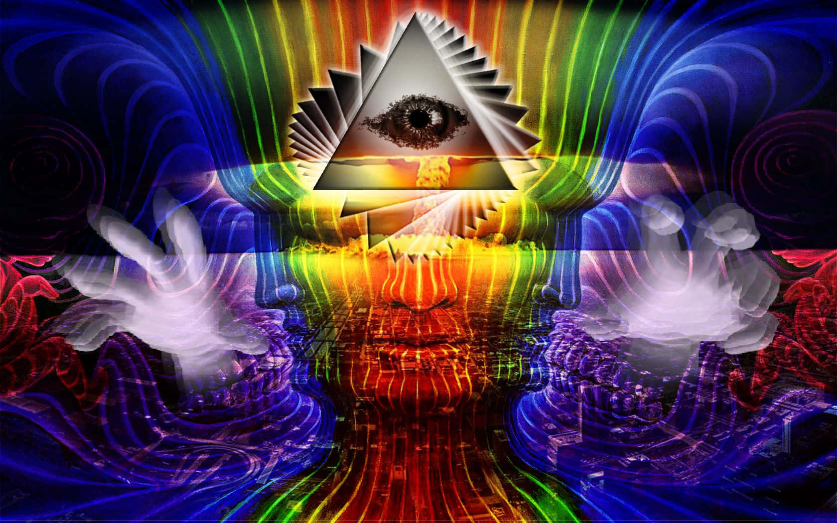 Illuminati, pyramid, all-seeing eye, HD Desktop Wallpaper