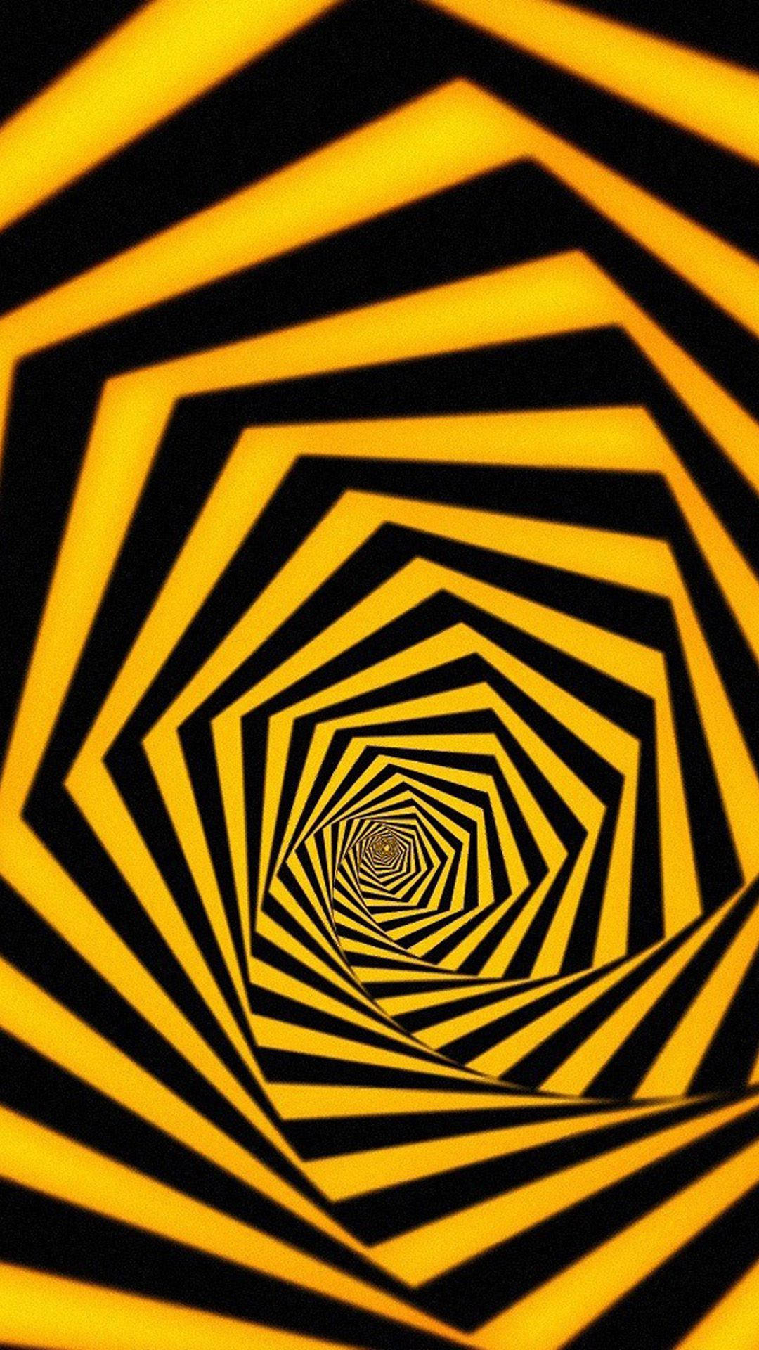cool yellow, vibrant yellow, black hexagonal stripes, Full HD Phone Wallpaper