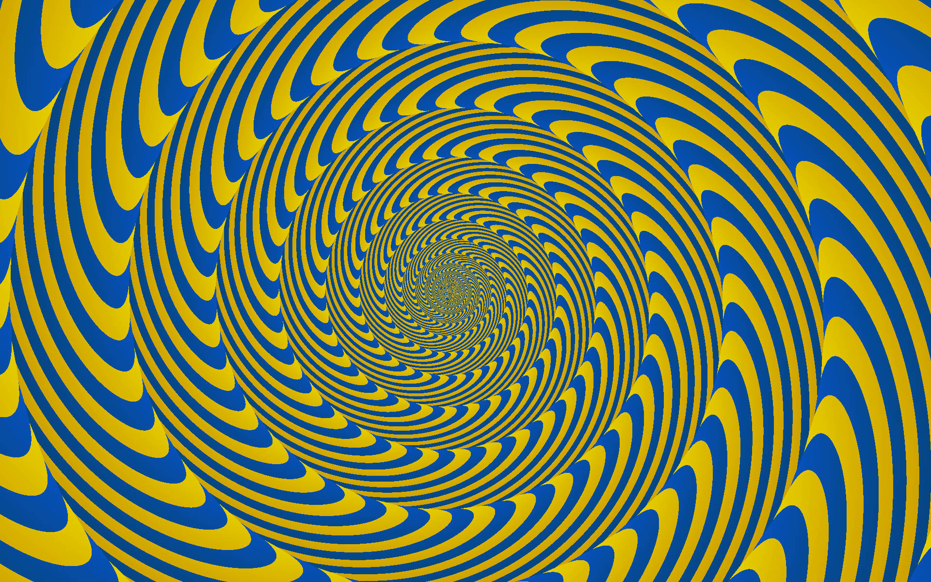 Illusion, yellow, blue, Full HD Desktop Wallpaper