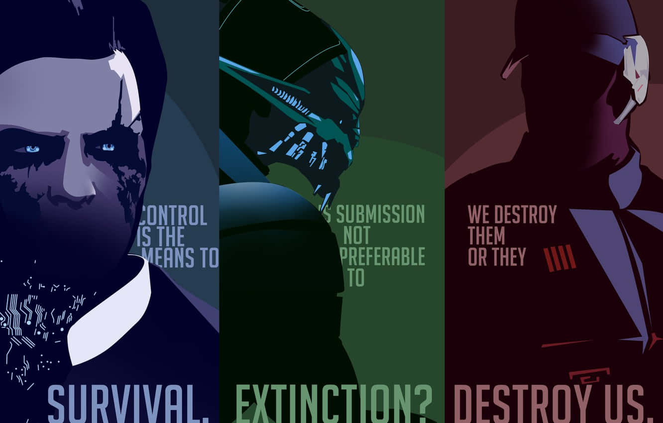 Illusive Man, futuristic base, dystopian narrative, HD Desktop Wallpaper
