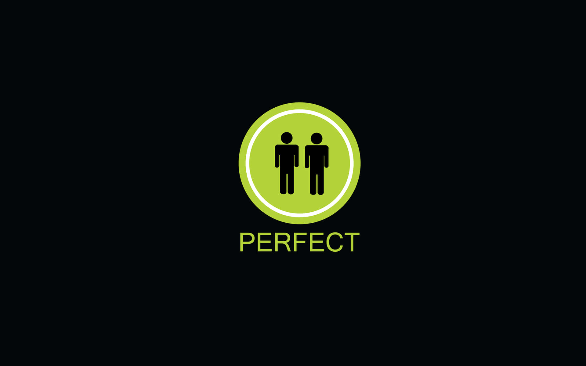 Proud and Loud - Celebrating Pride, green circle, black human icons, Full HD Desktop Wallpaper