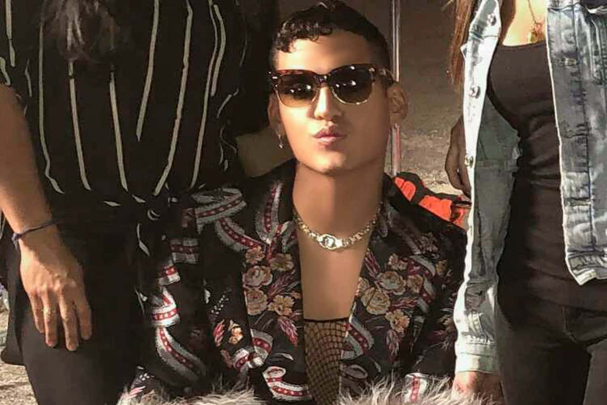Gay Latino Shades, curly hair, sunglasses, SD Desktop Wallpaper