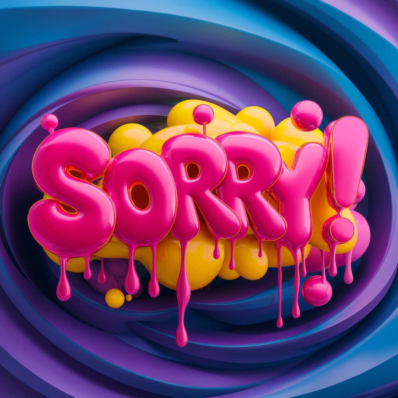Colorful3 D Sorry Apology Artwork, 3d text, sorry, HD Desktop Wallpaper