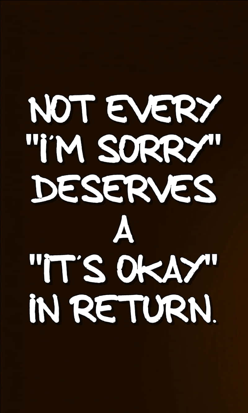 Im Sorry, not always okay, bold white text, HD Phone Wallpaper