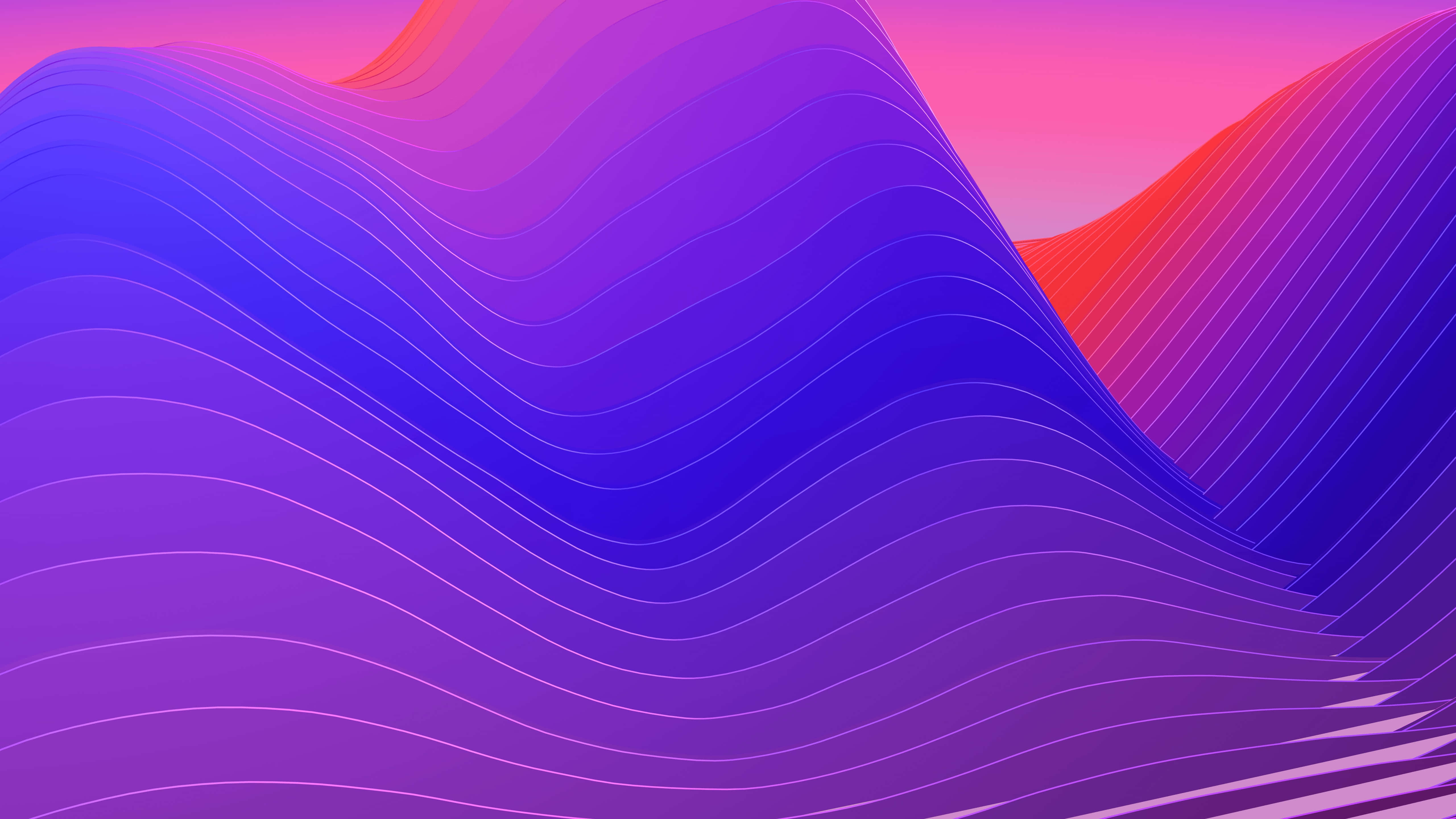 iMac Pro, purple, pink, 5K Desktop Wallpaper