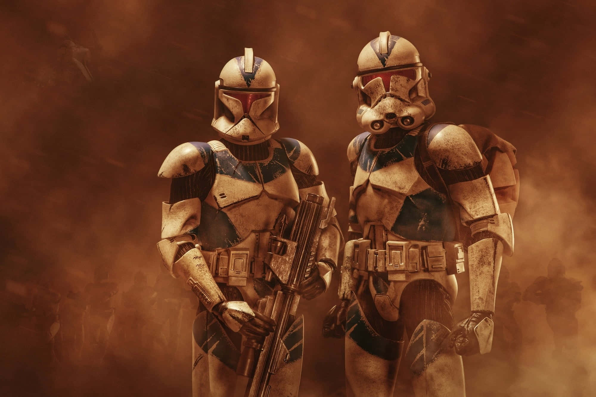 Imperial Army, clone troopers, blasters, Full HD Desktop Wallpaper