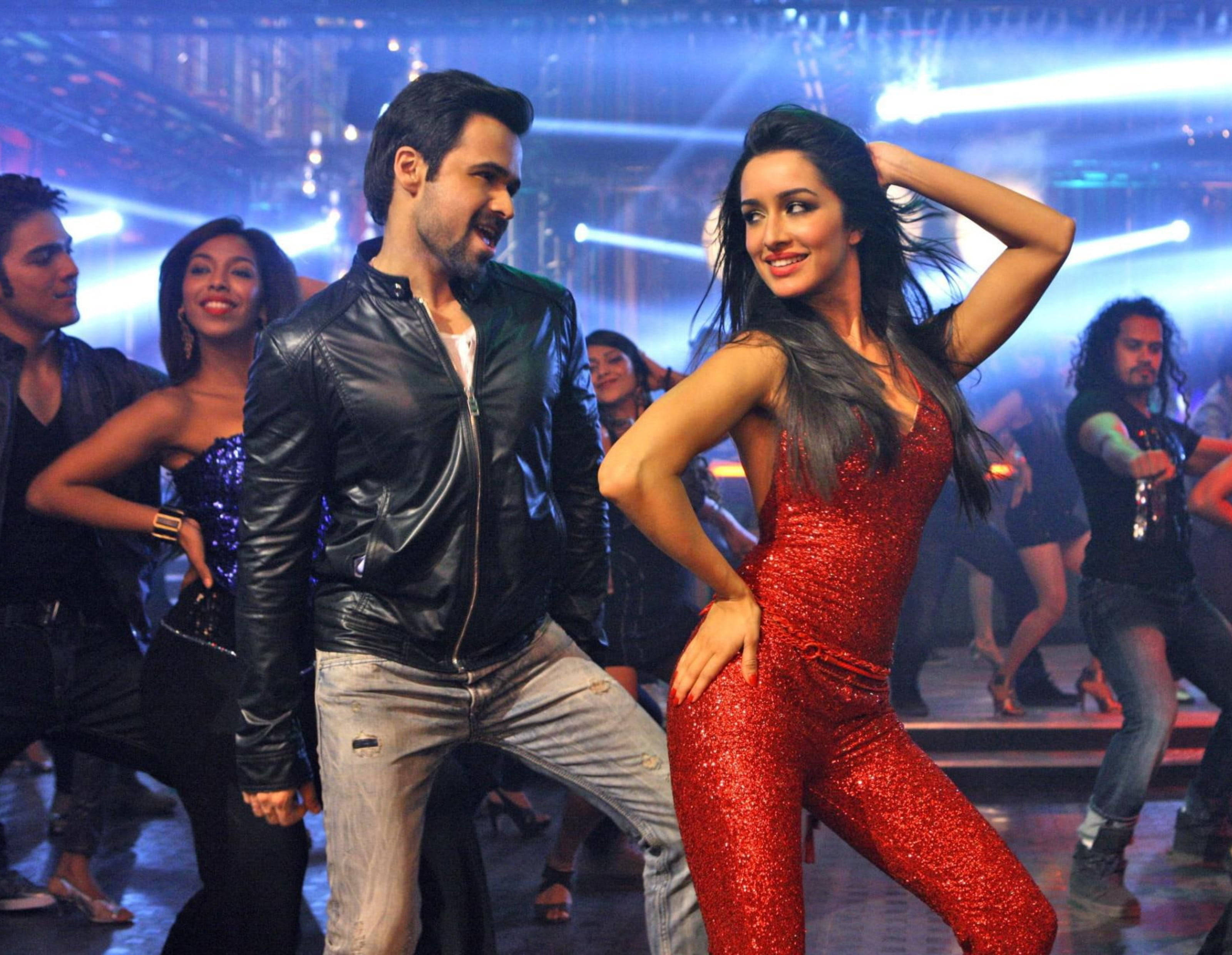 Imran Hashmi, disco, black leather jacket, 2K Desktop Wallpaper