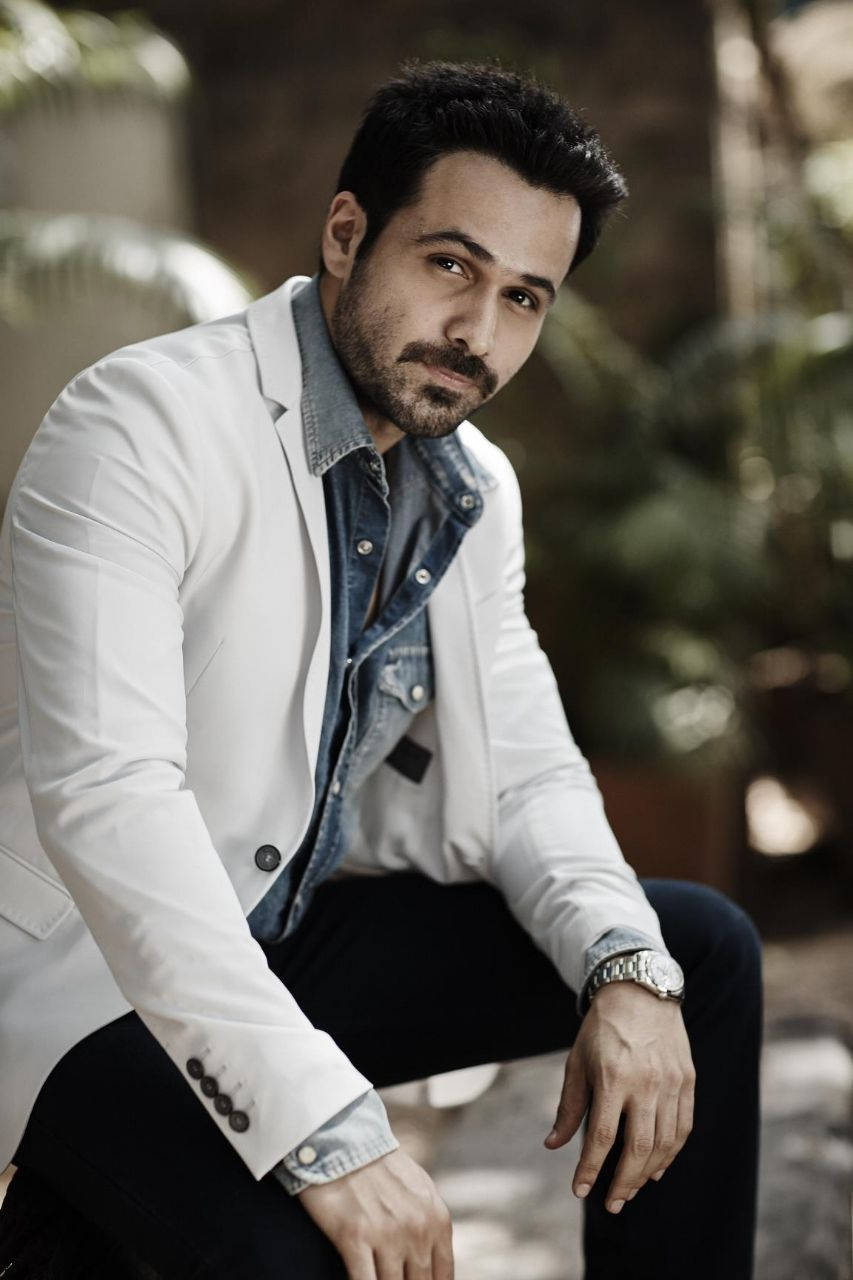 Imran Hashmi, white blazer, denim shirt, HD Phone Wallpaper