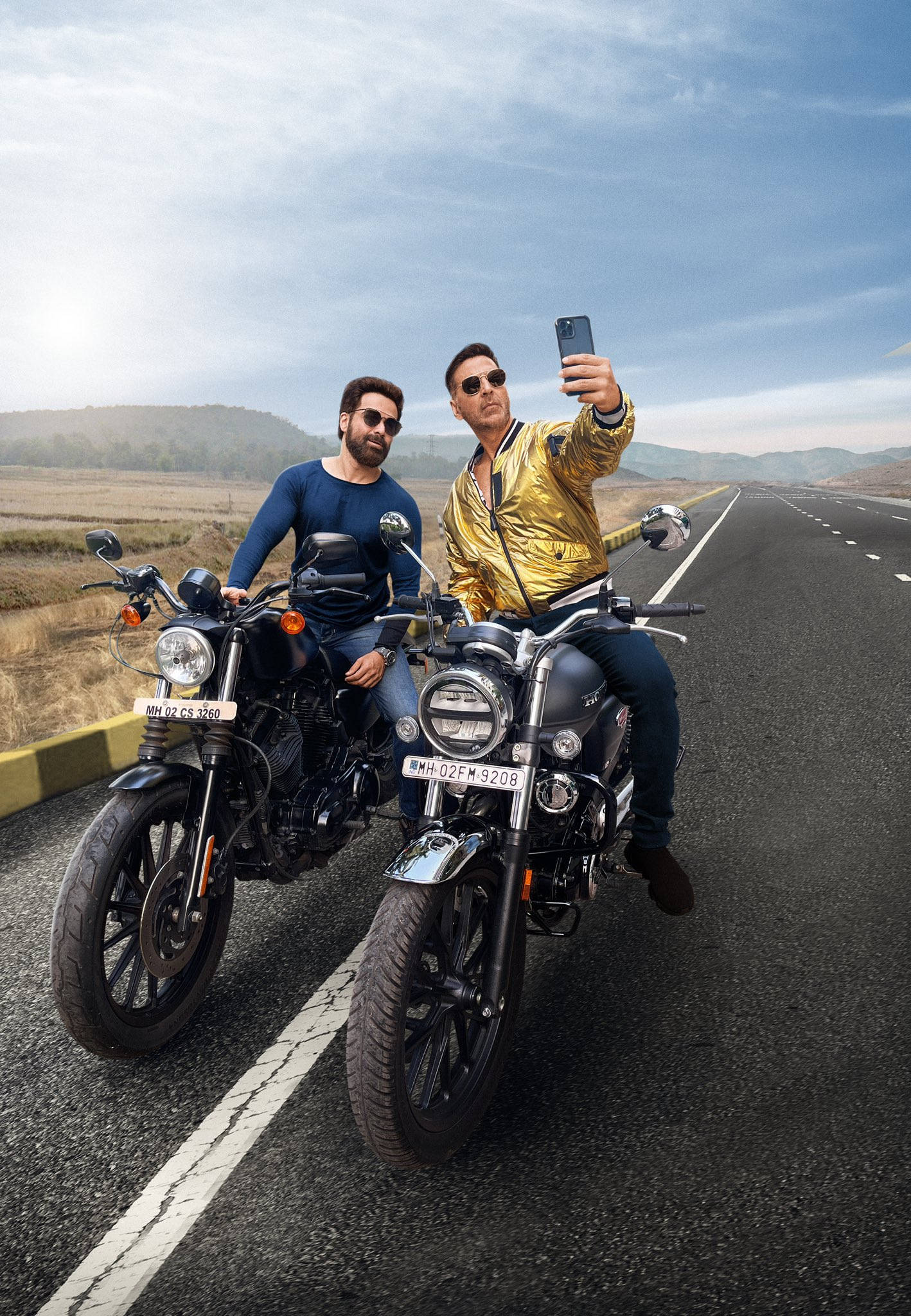 Imran Hashmi, motorcycle, highway, Full HD Phone Wallpaper