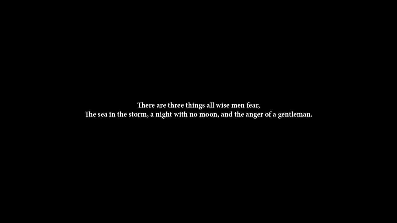 black aesthetic, white serif text, pure black background, HD Desktop Wallpaper