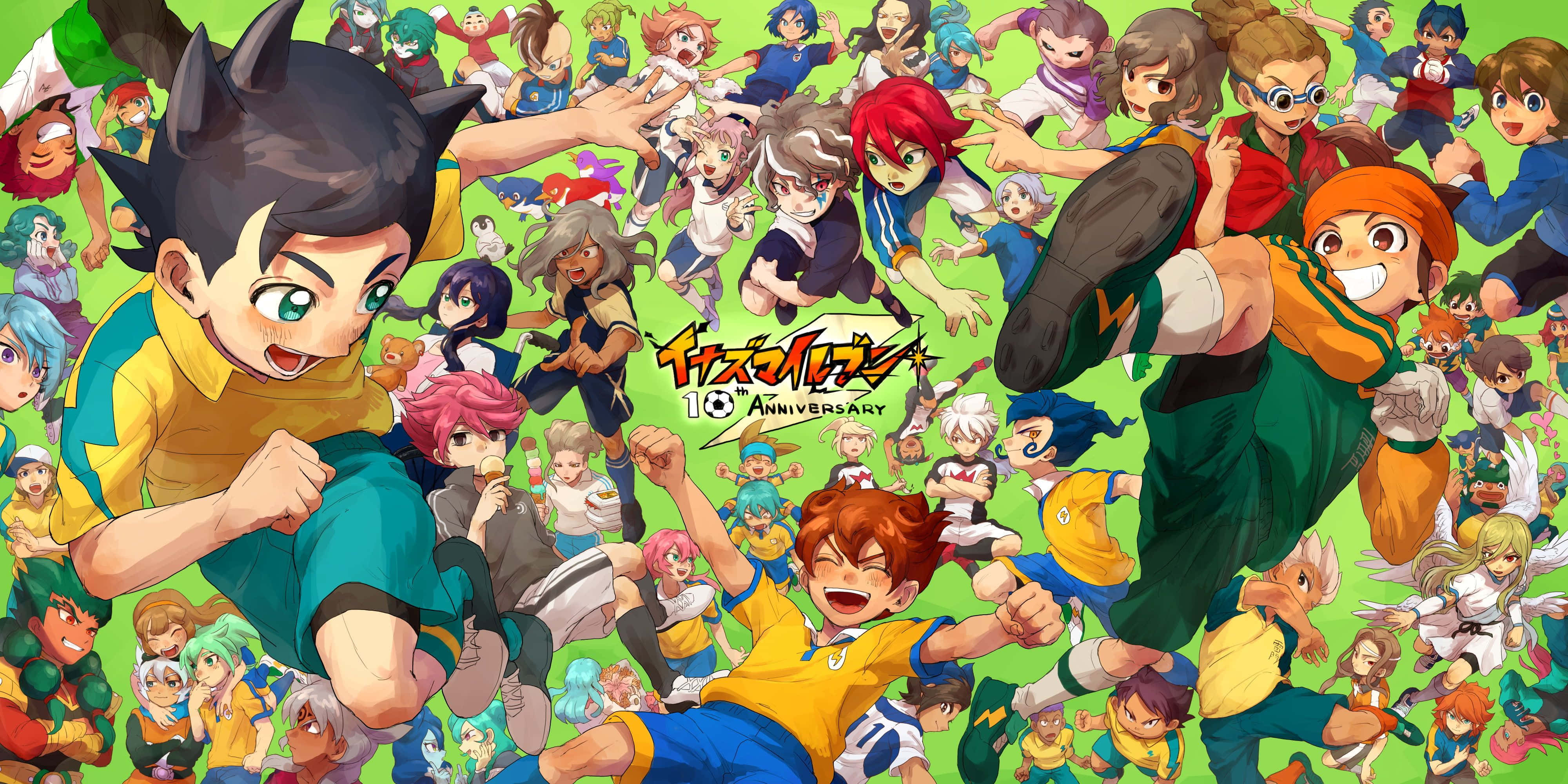Inazuma Eleven, 18th anniversary, soccer players, 4K Desktop Wallpaper