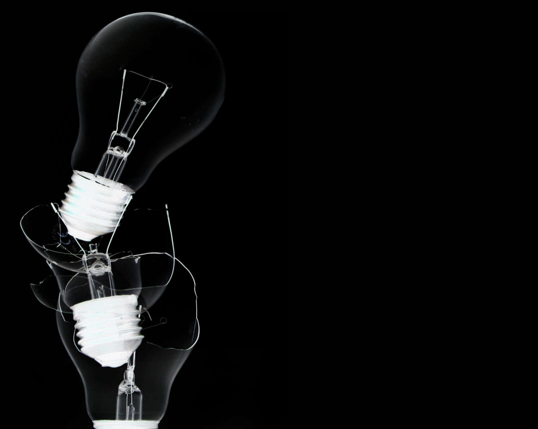 incandescent bulbs, exposed filament, broken glass, HD Desktop Wallpaper