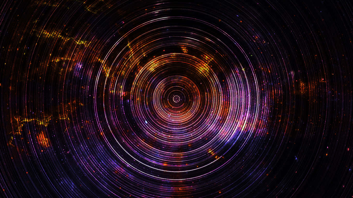 Spiral Ultraviolet Lights, glowing cosmic light, dark starry background, HD Desktop Wallpaper