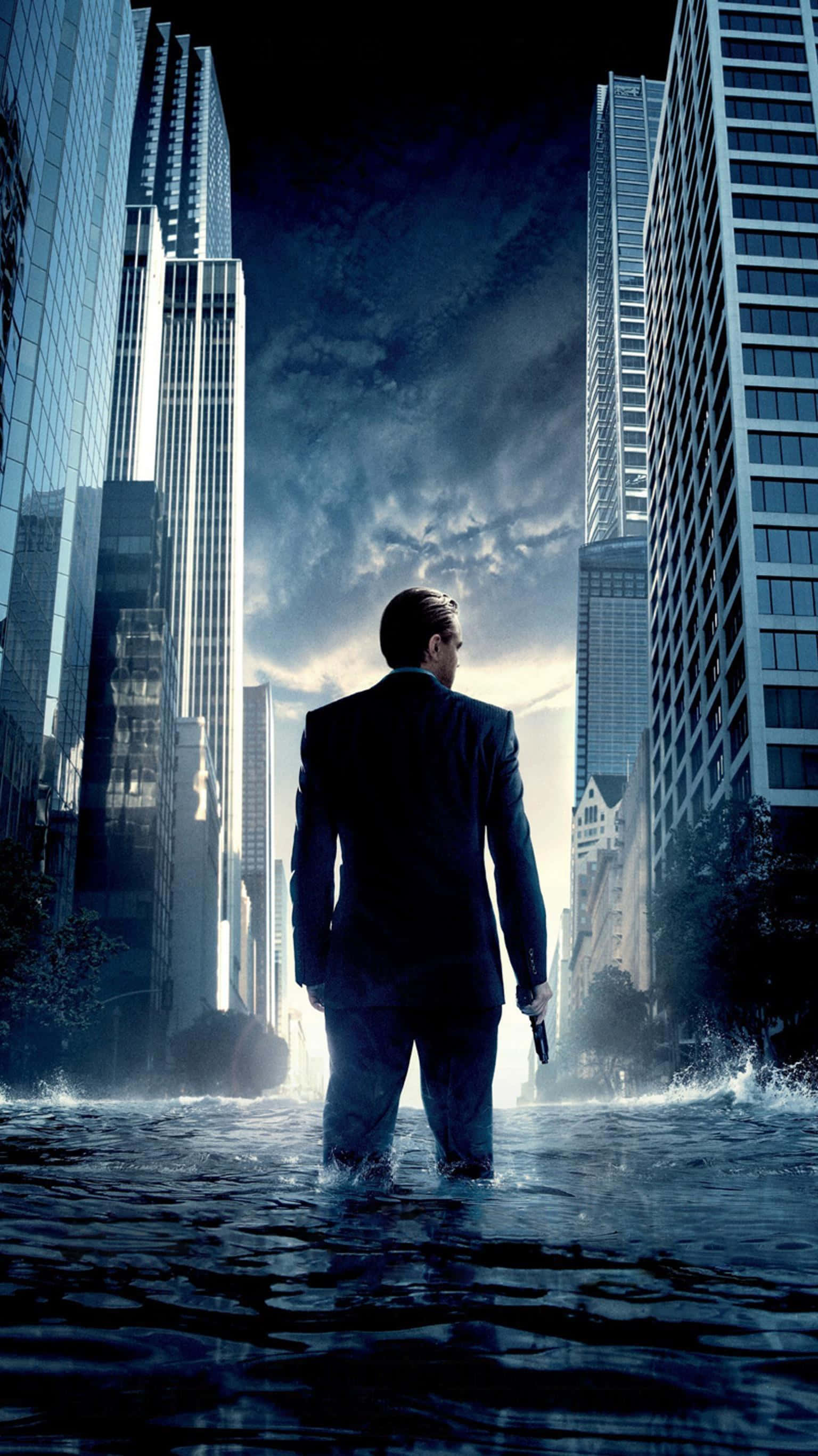 Inception, movie concept art, man in a suit, 2K Phone Wallpaper