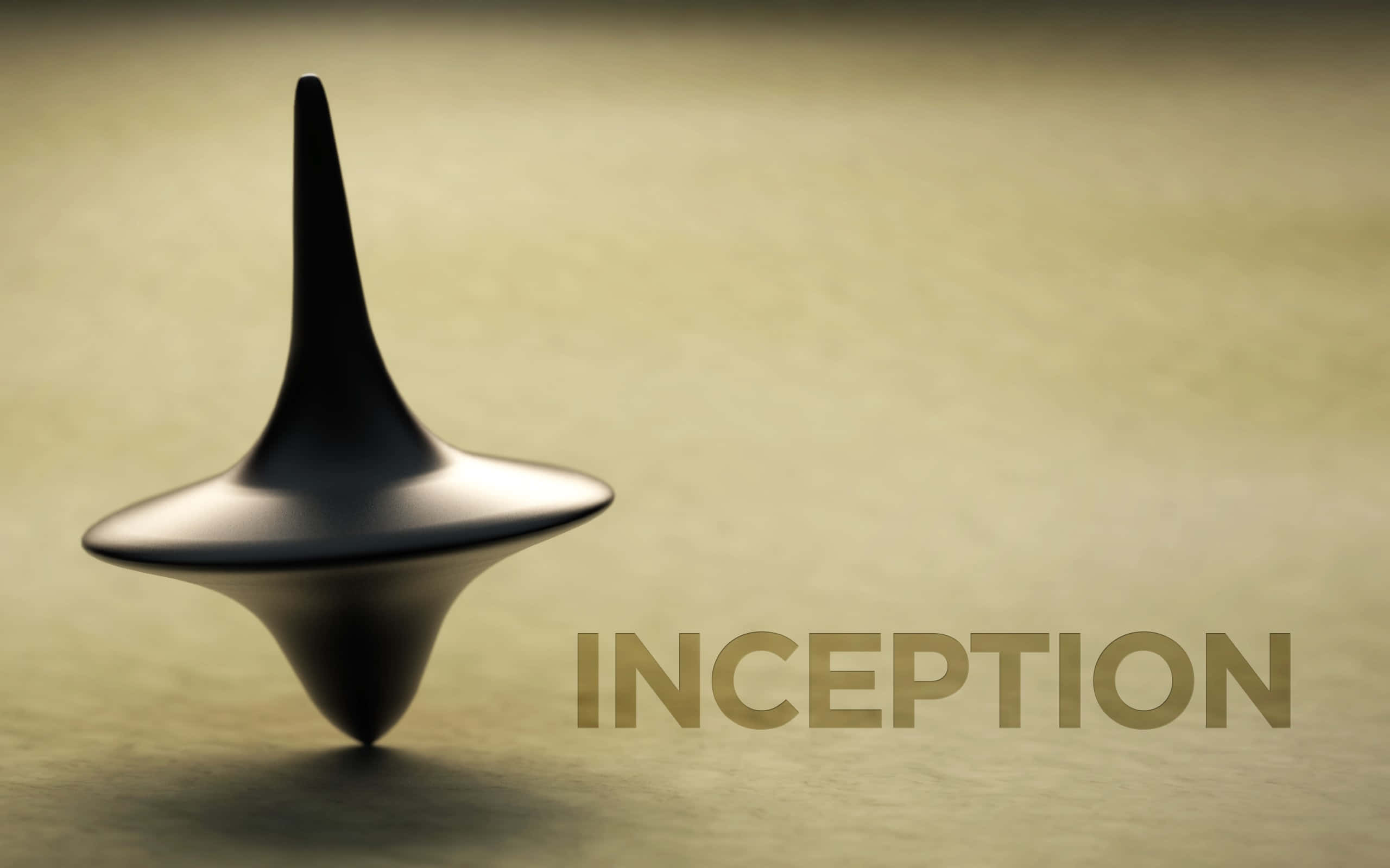 Inception, spinning top, black, 2K Desktop Wallpaper