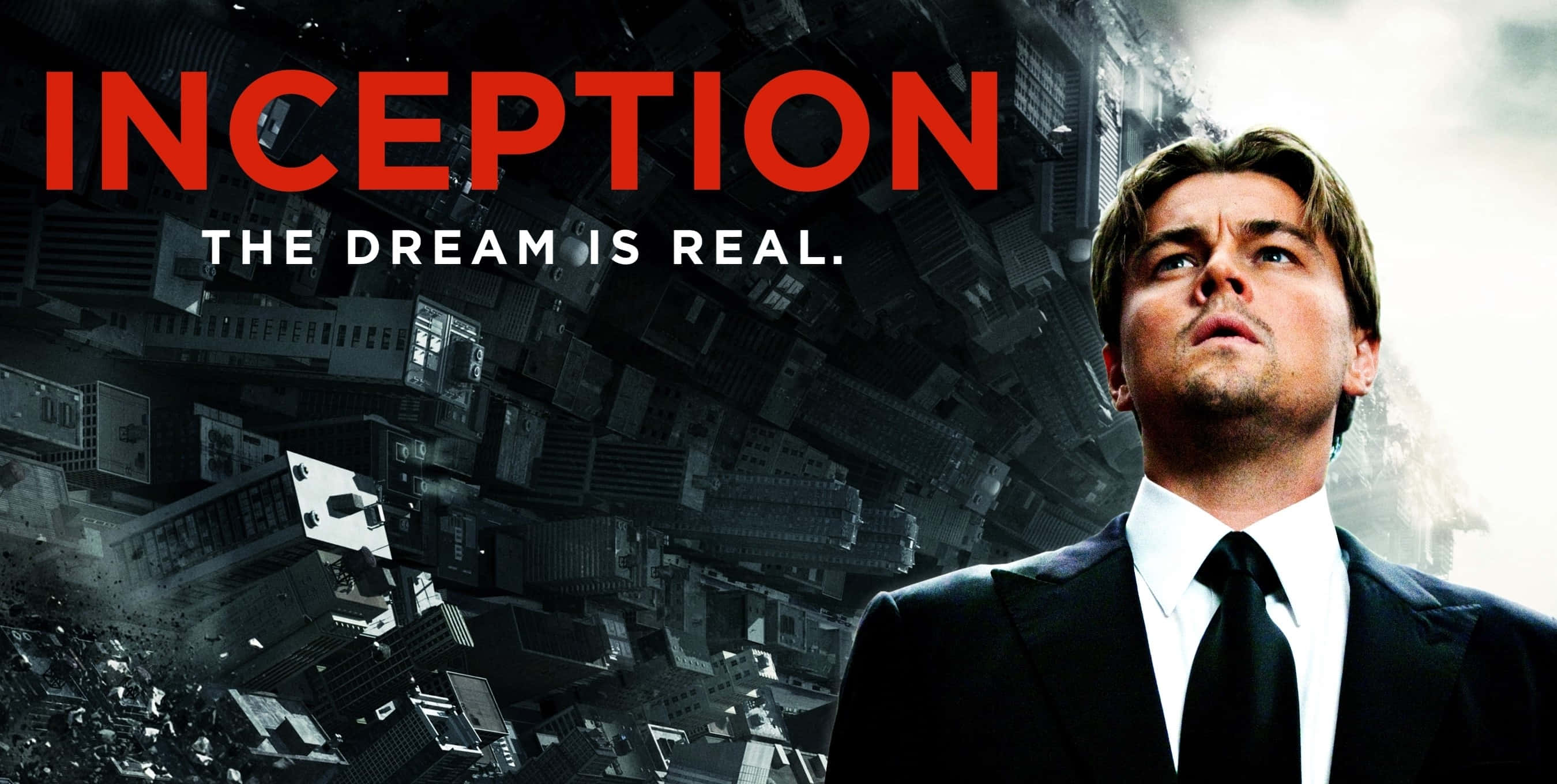 Inception, movie poster, cityscape, 2K Desktop Wallpaper