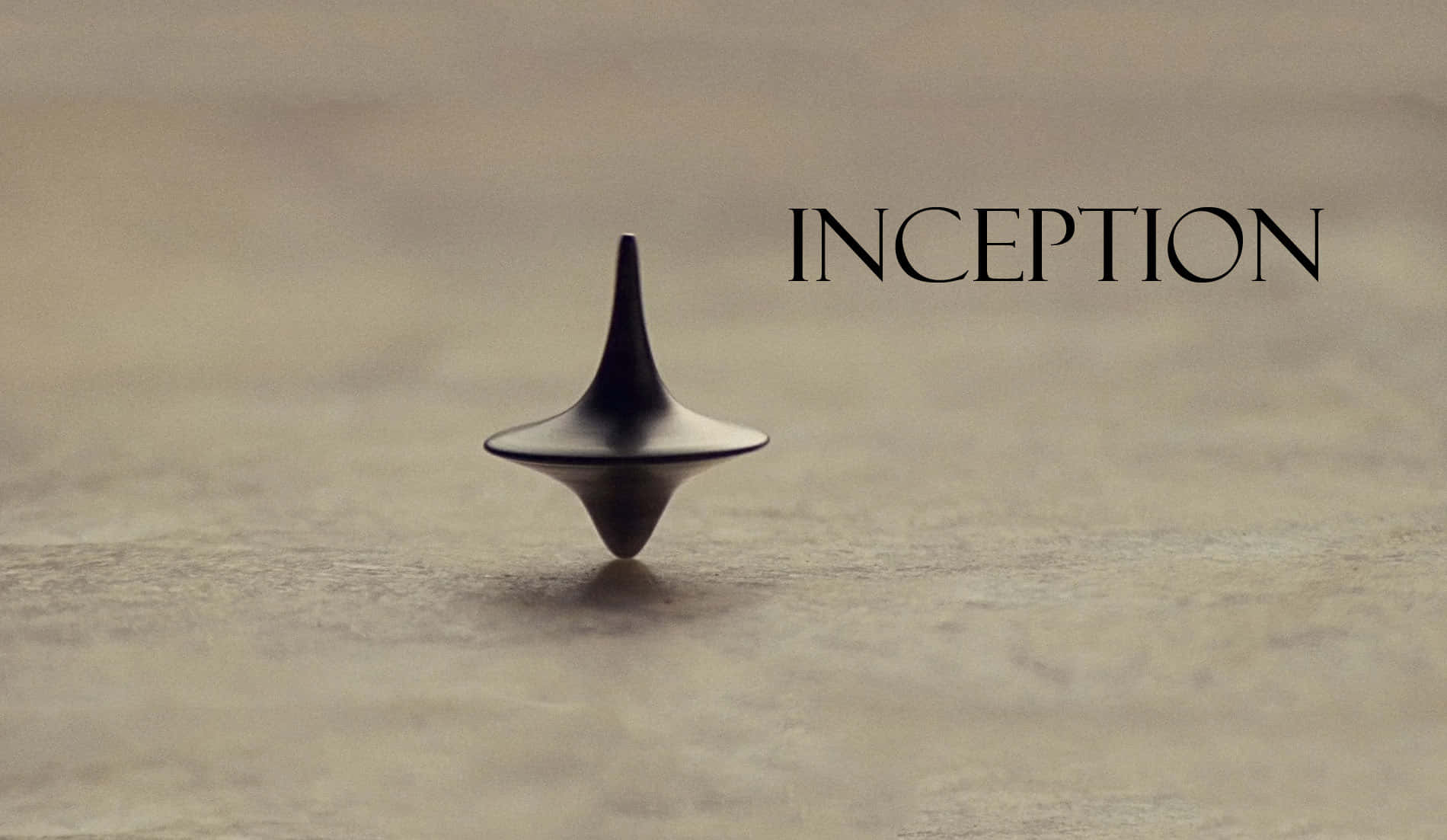 Inception, spinning top, muted beige background, HD Desktop Wallpaper