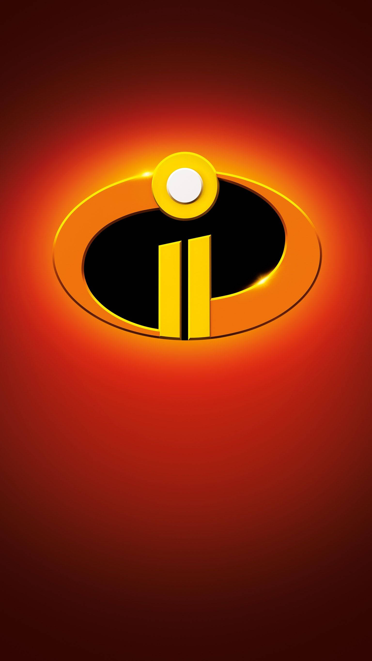 Incredibles 2, superhero logo, orange, 2K Phone Wallpaper