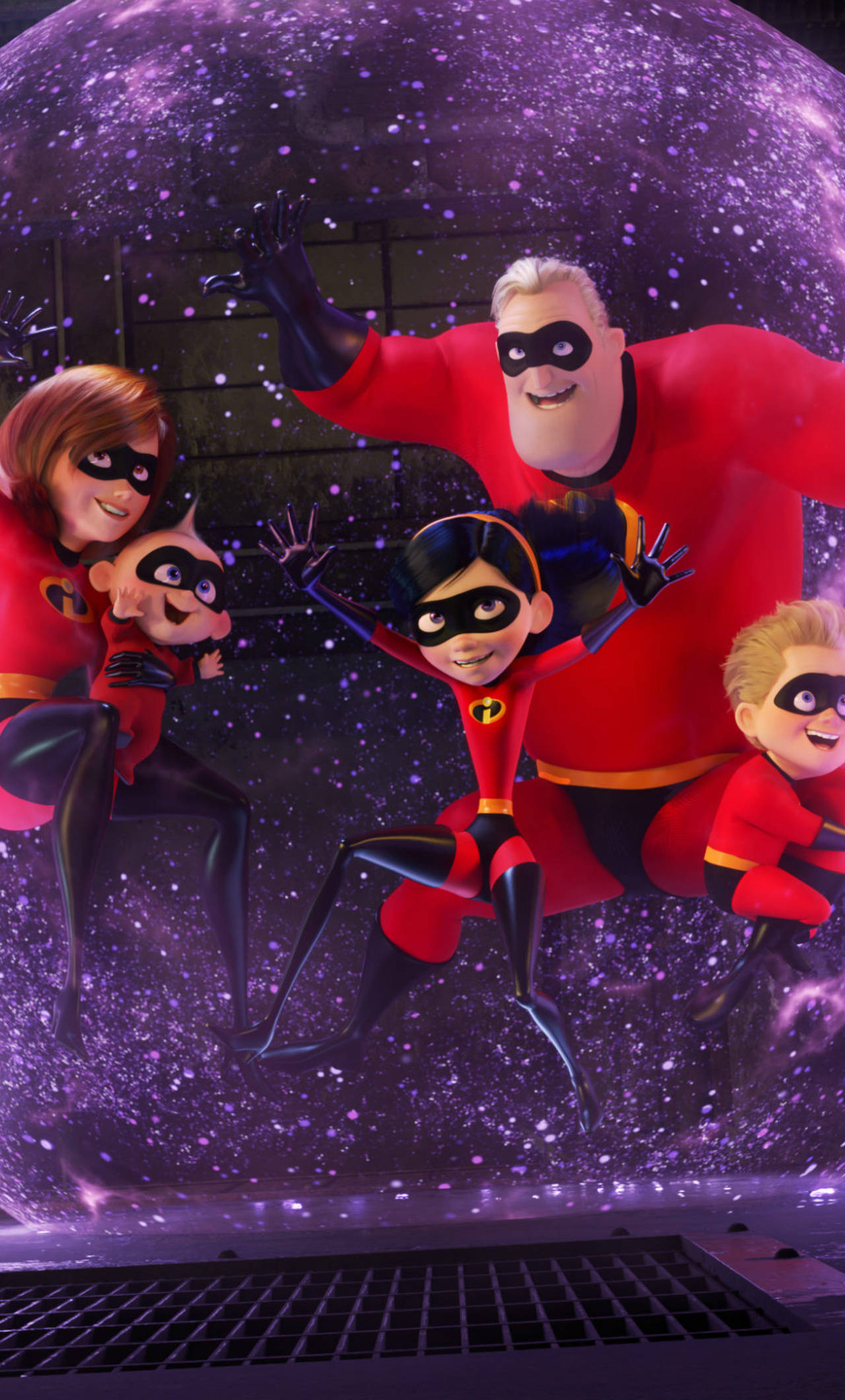 Incredibles 2, force field, red superhero suits, Full HD Phone Wallpaper