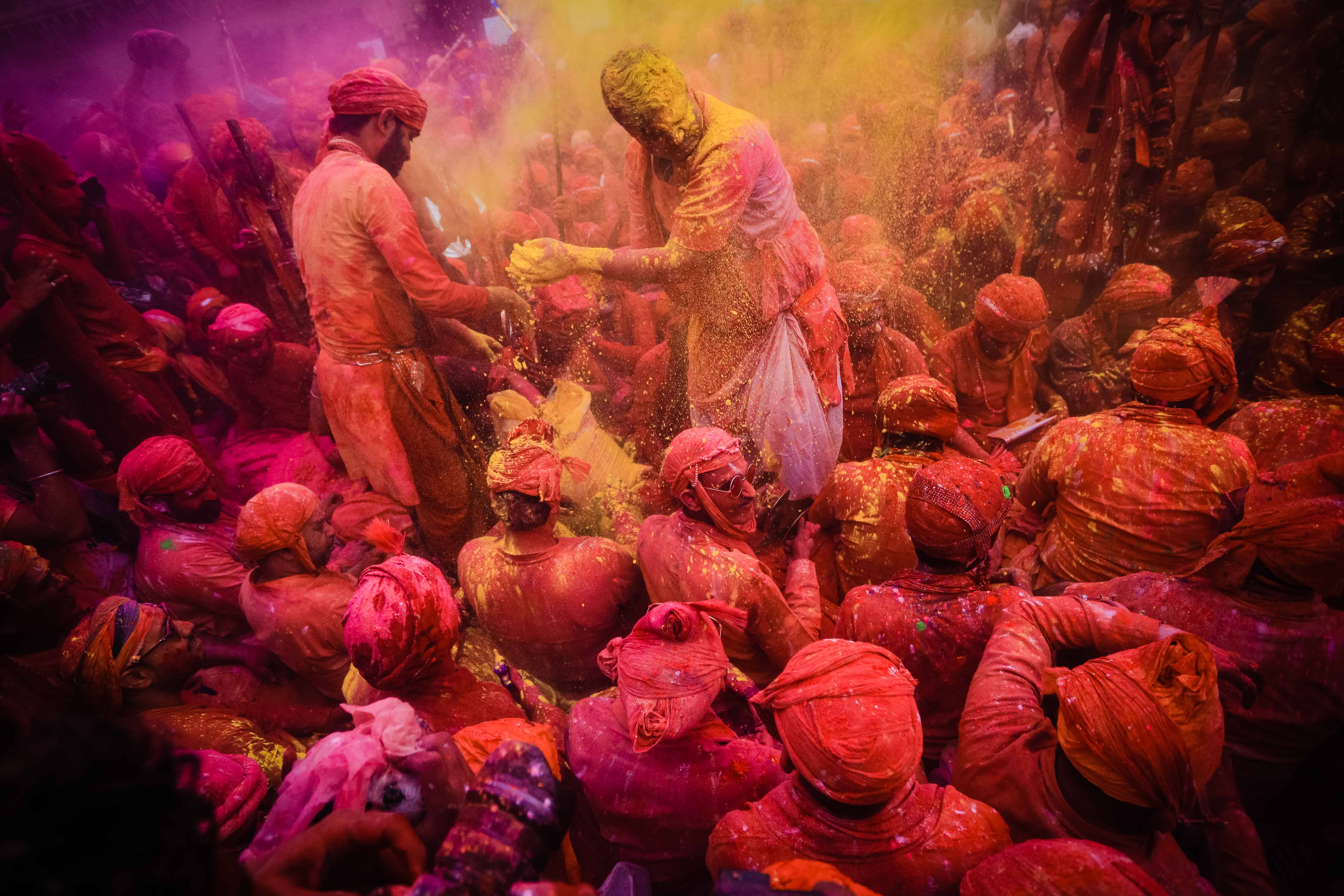 India Holi, Holi, red powder, 5K Desktop Wallpaper
