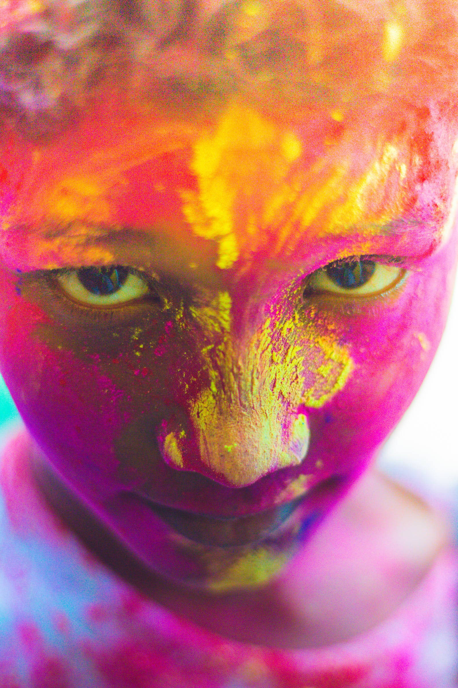 India Holi, pink, yellow, Full HD Phone Wallpaper