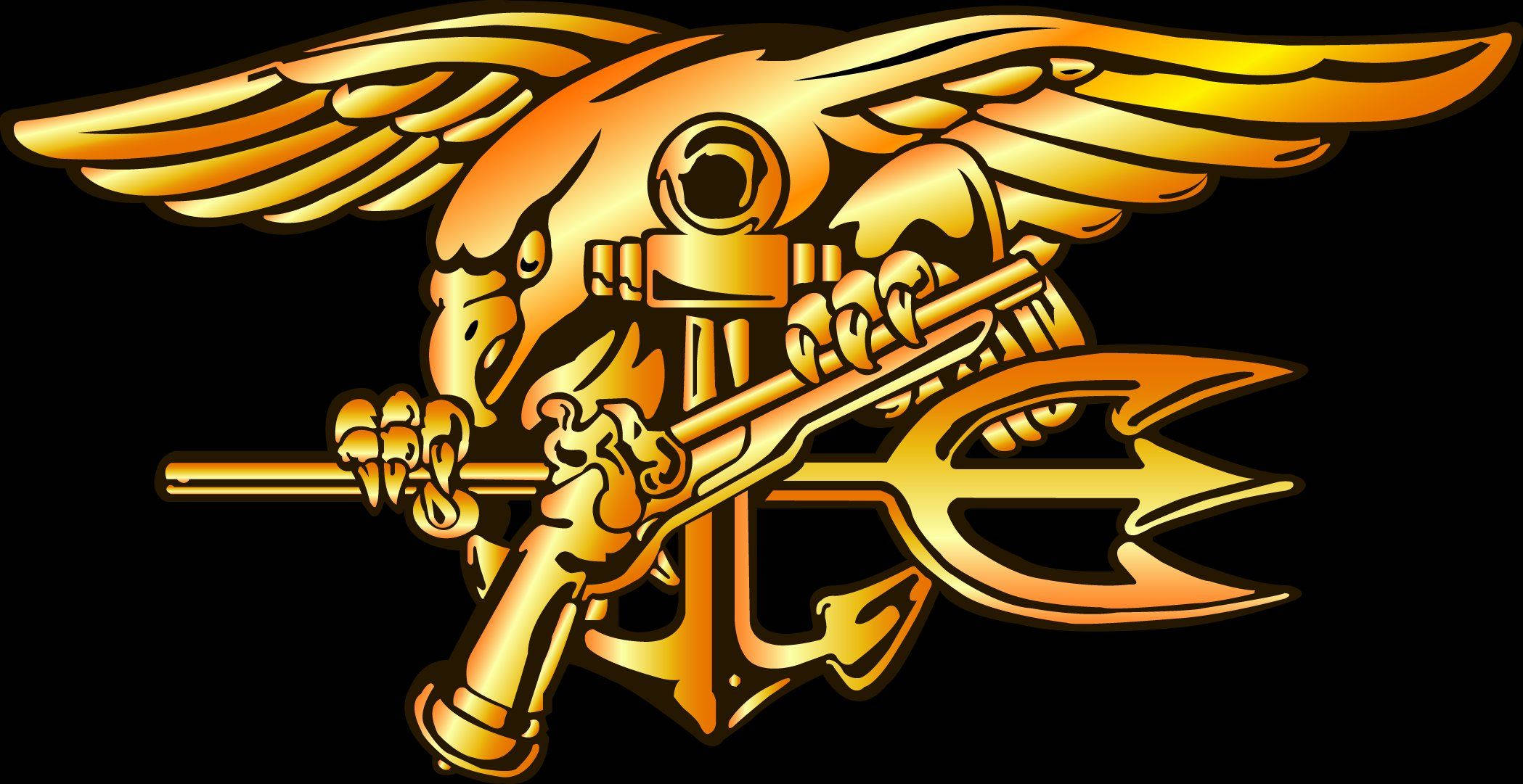 Golden Indian Army Logo, golden eagle, spread wings, Full HD Desktop Wallpaper