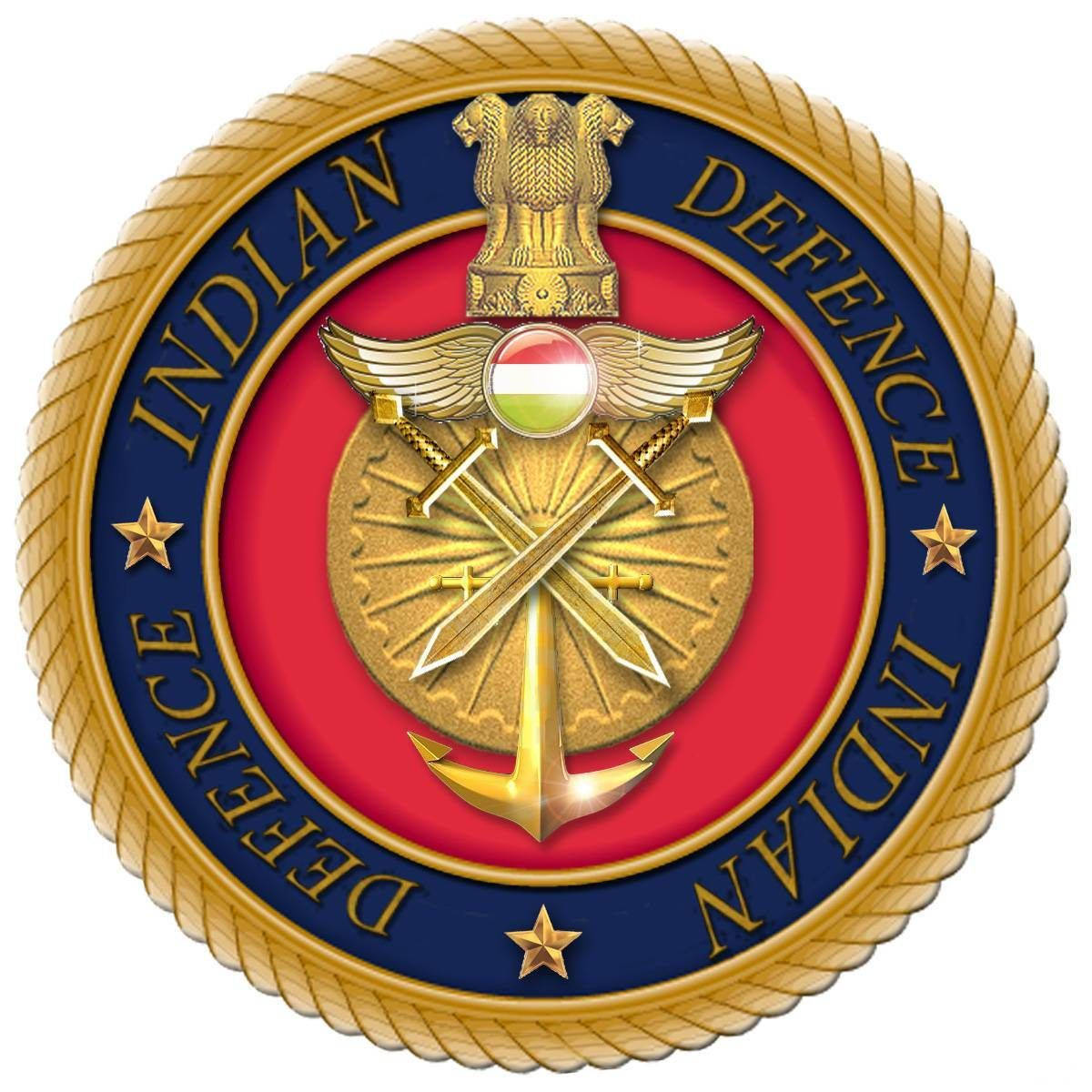 Indian Army Logo, two swords, anchor, SD Desktop Wallpaper