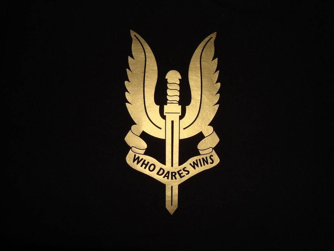 Indian Army Logo, who dares wins, golden sword, SD Desktop Wallpaper