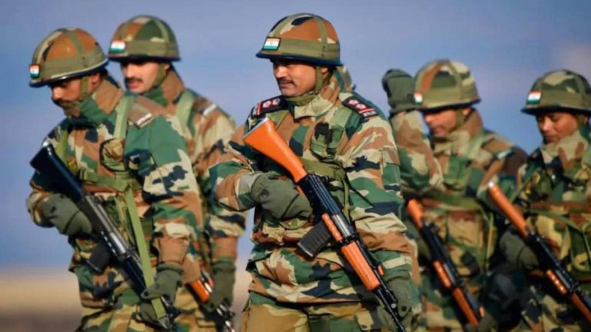 Indian Army, modern AK-47s, camouflage uniforms, Full HD Desktop Wallpaper