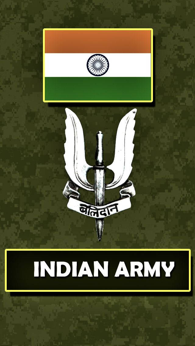 Indian Army, tricolor flag, sword, SD Phone Wallpaper