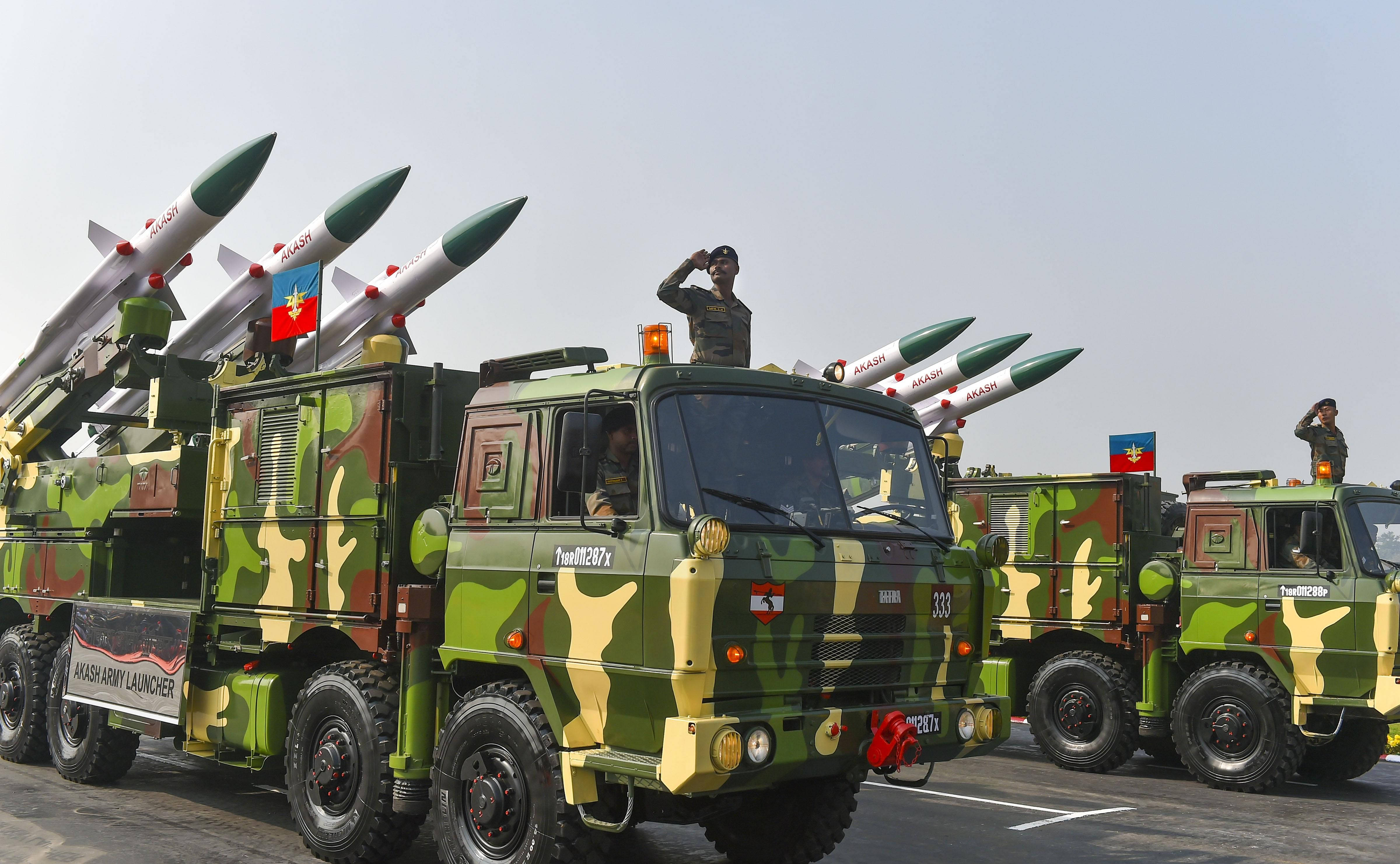 Indian Army, missile launchers, military trucks, 4K Desktop Wallpaper