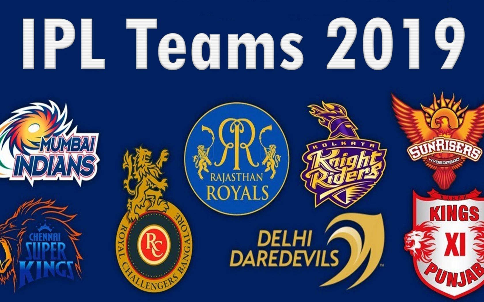 Indian Cricket Team Logo, IPL cricket team logos, 2019, HD Desktop Wallpaper