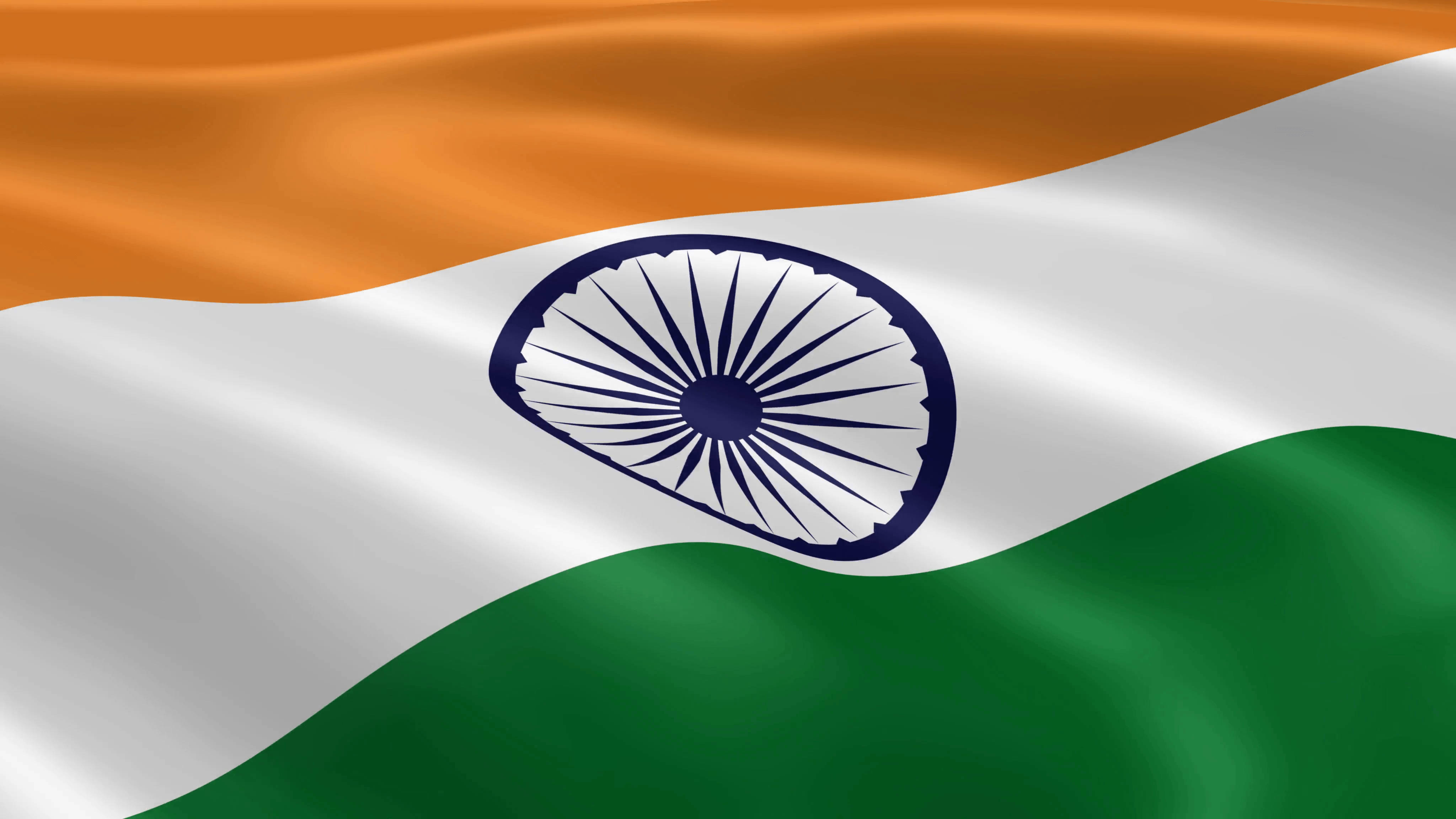 Indian Flag 4K, saffron, white, 4K Desktop Wallpaper