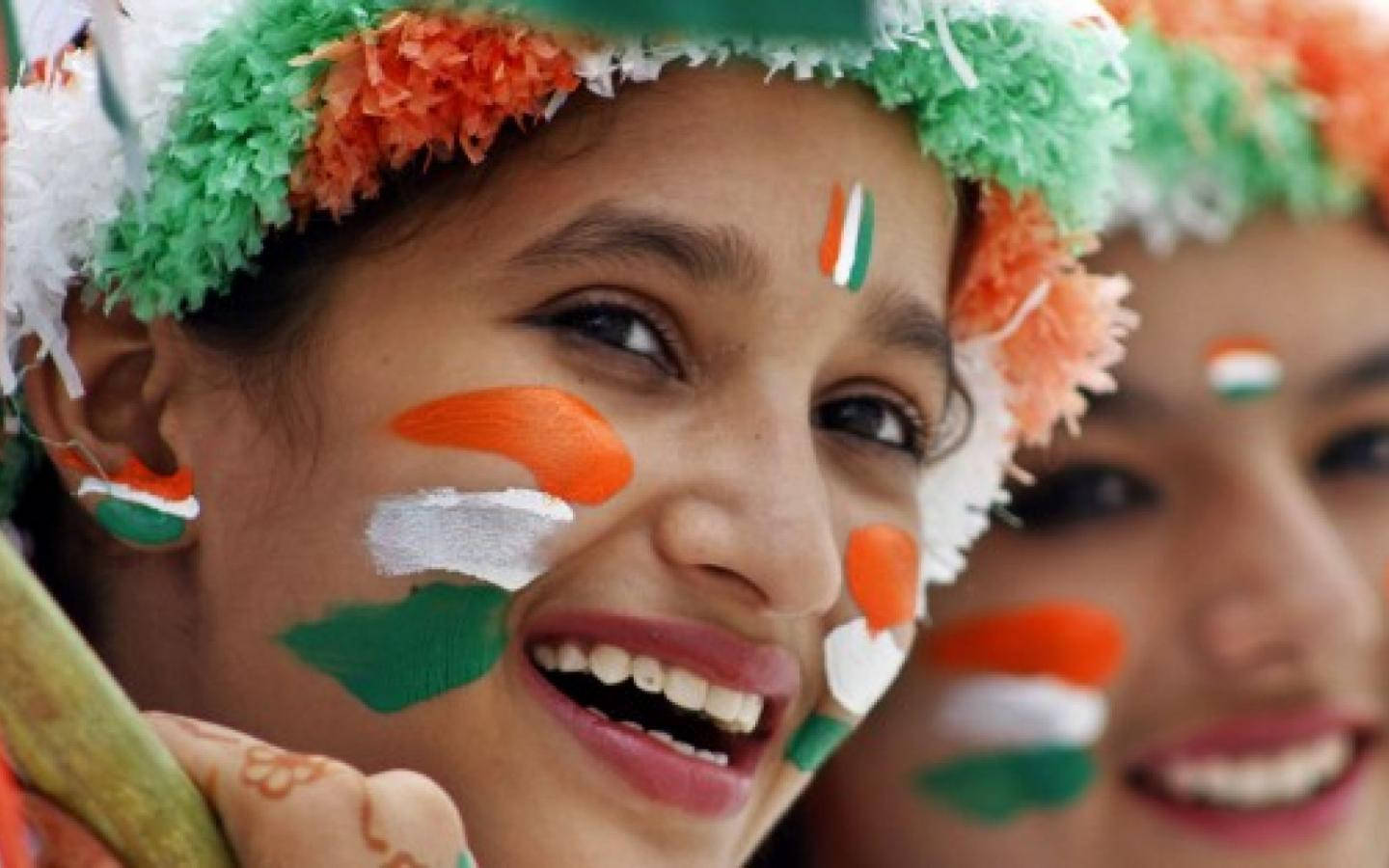 Indian Flag, green, orange, HD Desktop Wallpaper