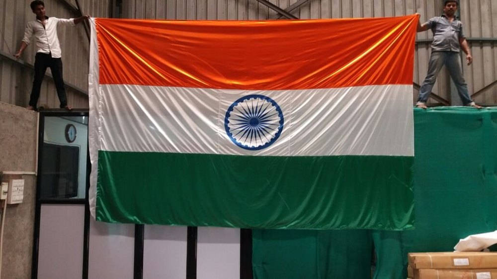 Indian flag, saffron white and green stripes, blue Ashoka Chakra, SD Desktop Wallpaper