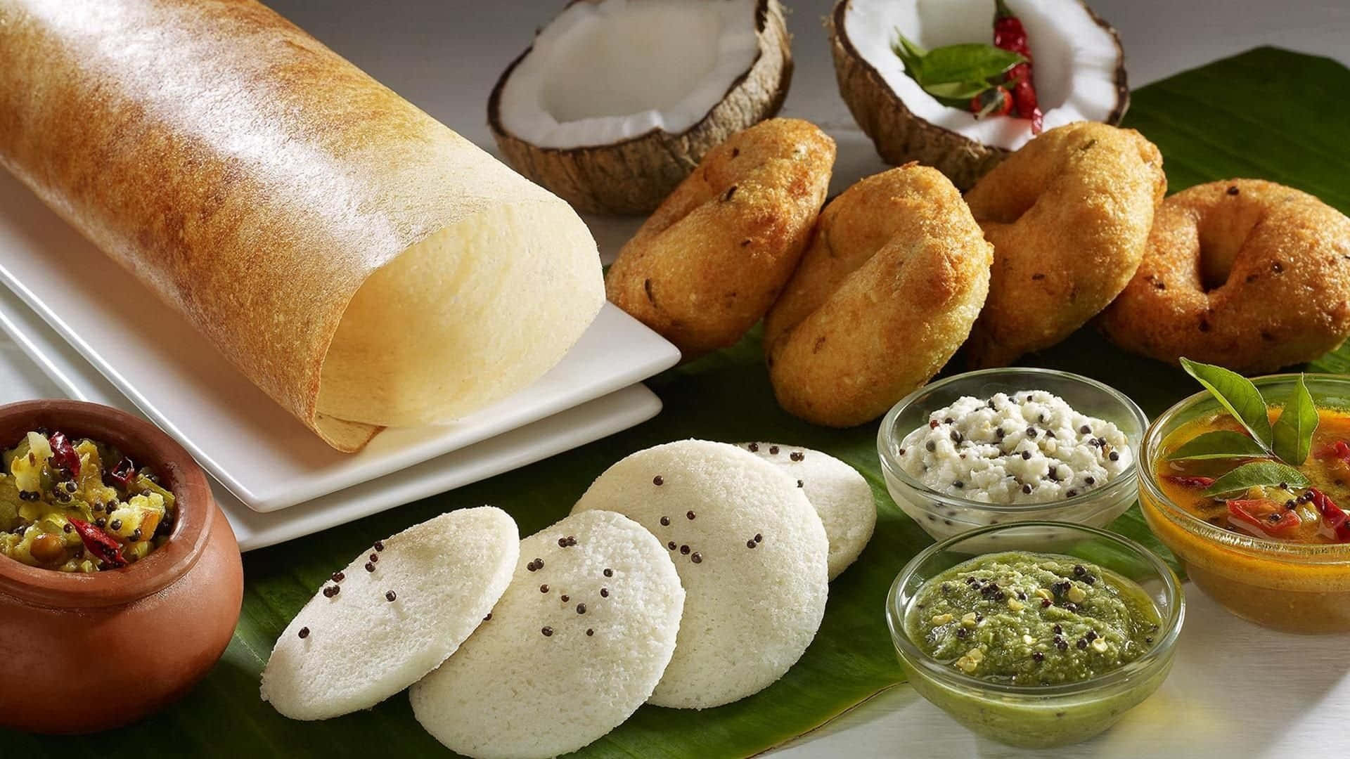 dosa, vada, idli, Full HD Desktop Wallpaper