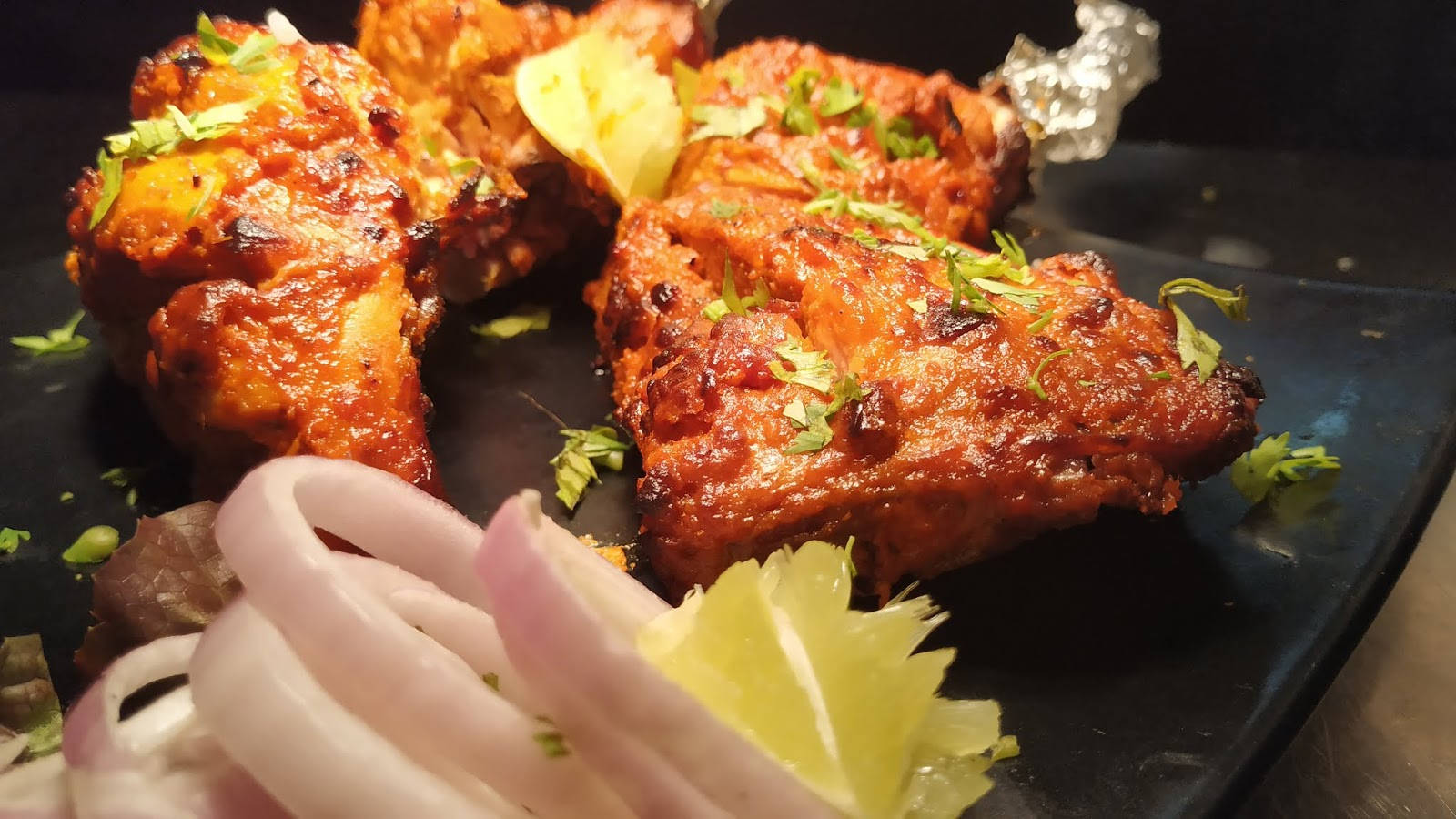 fried tandoori chicken, tandoori chicken pieces, spice, HD Desktop Wallpaper