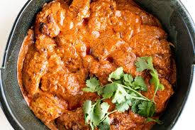 tandoori chicken paste, rich orange curry, tender meat, SD Desktop Wallpaper