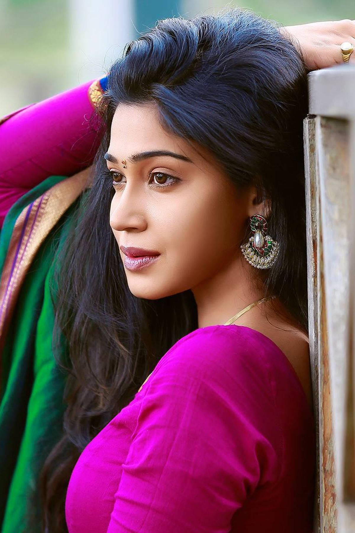 Indian Girl, dark hair, traditional jewelry, HD Phone Wallpaper