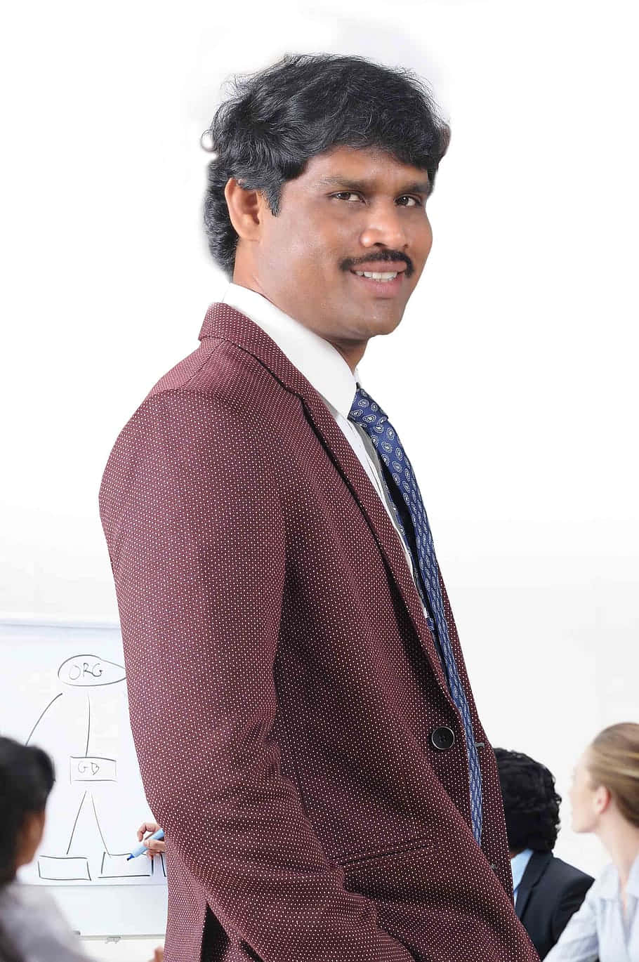 Indian Guy, maroon patterned suit, blue tie, HD Phone Wallpaper